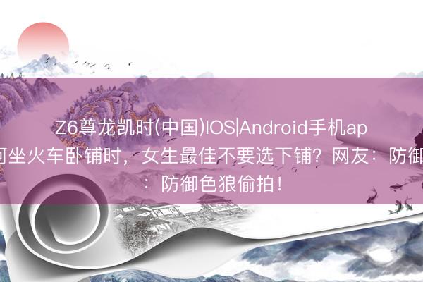 Z6尊龙凯时(中国)IOS|Android手机app下载 为何坐火车卧铺时，女生最佳不要选下铺？网友：防御色狼偷拍！