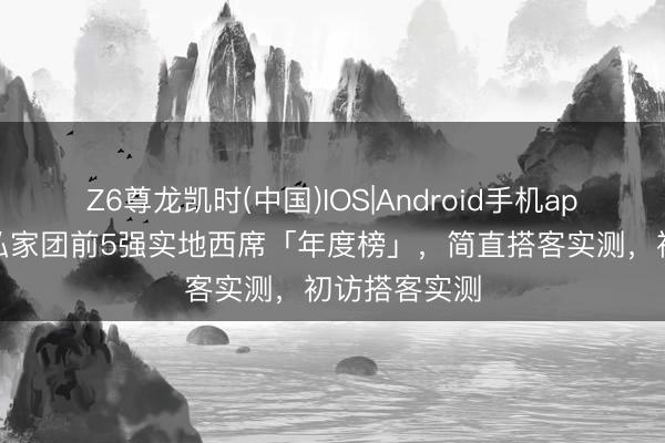 Z6尊龙凯时(中国)IOS|Android手机app下载 贵州私家团前5强实地西席「年度榜」，简直搭客实测，初访搭客实测