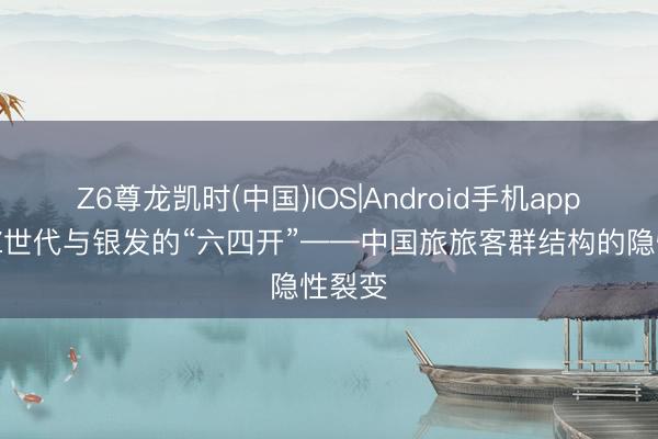 Z6尊龙凯时(中国)IOS|Android手机app下载 Z世代与银发的“六四开”——中国旅旅客群结构的隐性裂变