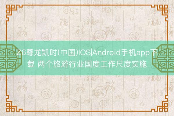 Z6尊龙凯时(中国)IOS|Android手机app下载 两个旅游行业国度工作尺度实施
