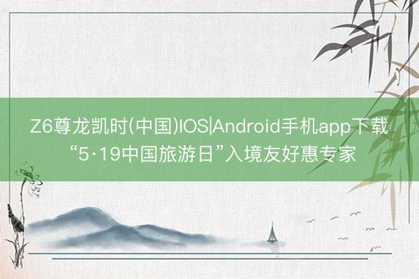 Z6尊龙凯时(中国)IOS|Android手机app下载 “5·19中国旅游日”入境友好惠专家