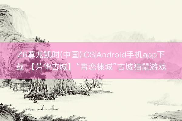 Z6尊龙凯时(中国)IOS|Android手机app下载 【芳华古城】“青恋棣城”古城猫鼠游戏