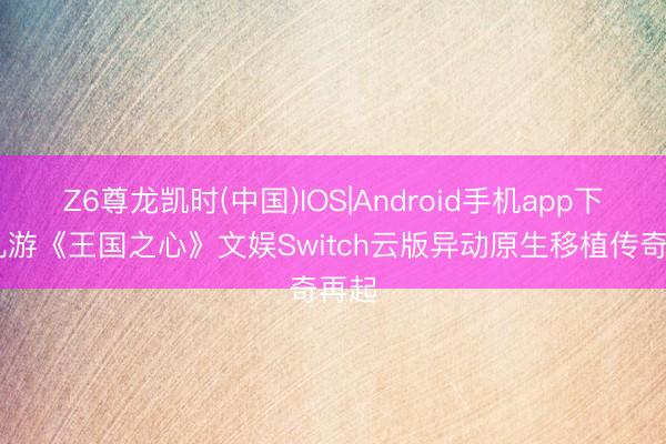 Z6尊龙凯时(中国)IOS|Android手机app下载 九游《王国之心》文娱Switch云版异动原生移植传奇再起