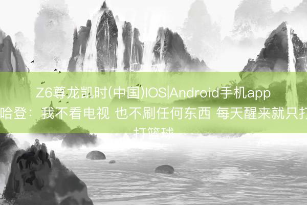 Z6尊龙凯时(中国)IOS|Android手机app下载 哈登：我不看电视 也不刷任何东西 每天醒来就只打篮球