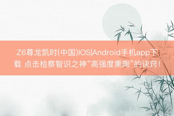 Z6尊龙凯时(中国)IOS|Android手机app下载 点击检察智识之神“高强度熏陶”的诀窍！
