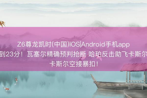 Z6尊龙凯时(中国)IOS|Android手机app下载 高出到23分！瓦塞尔精确预判抢断 哈珀反击助飞卡斯尔空接暴扣！
