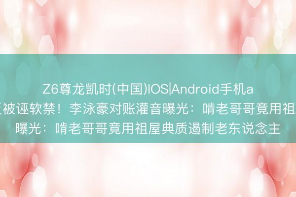 Z6尊龙凯时(中国)IOS|Android手机app下载 半月6万养父反被诬软禁！李泳豪对账灌音曝光：啃老哥哥竟用祖屋典质遏制老东说念主